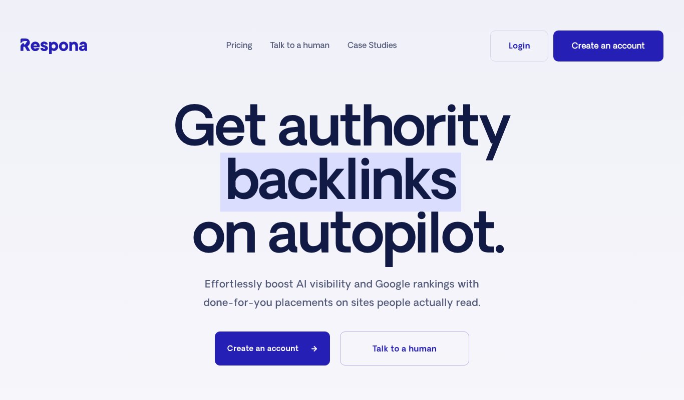 Respona homepage